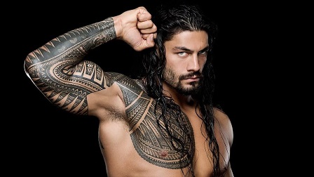 Roman Reigns sleeve tattoo