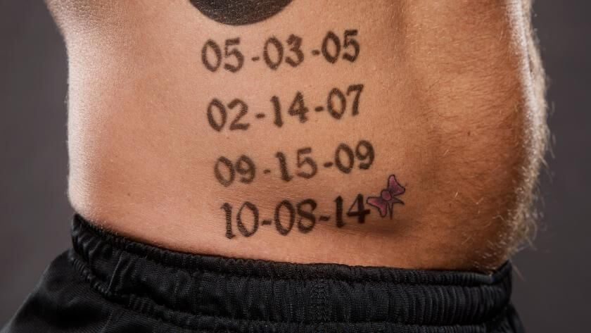 aj styles date tattoo