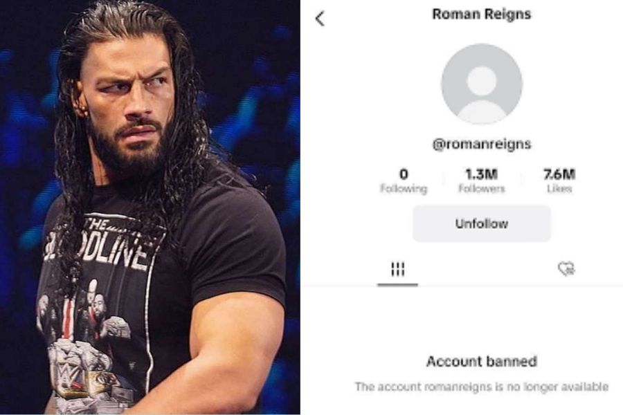 Reason for Roman Reigns Tik Tok account getting ban
